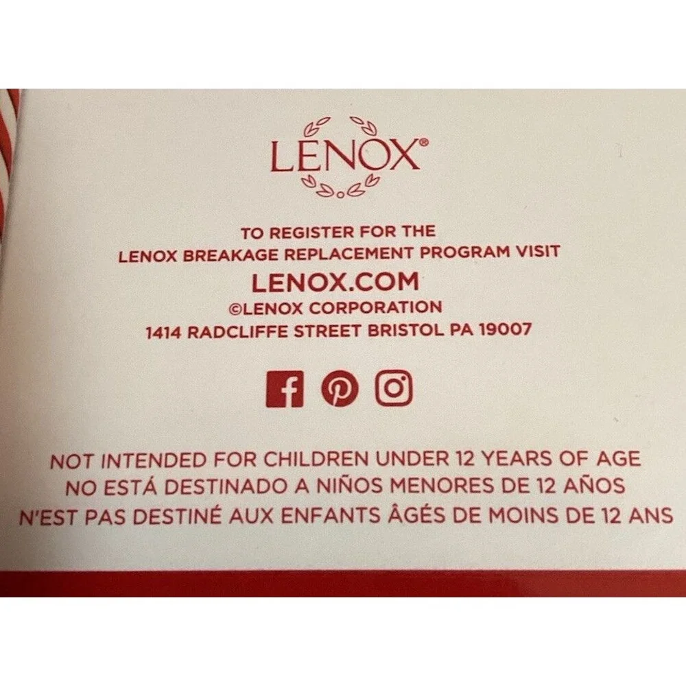 Lenox 2020 Our First Christmas Together Cake Ornament Unused In Original Box